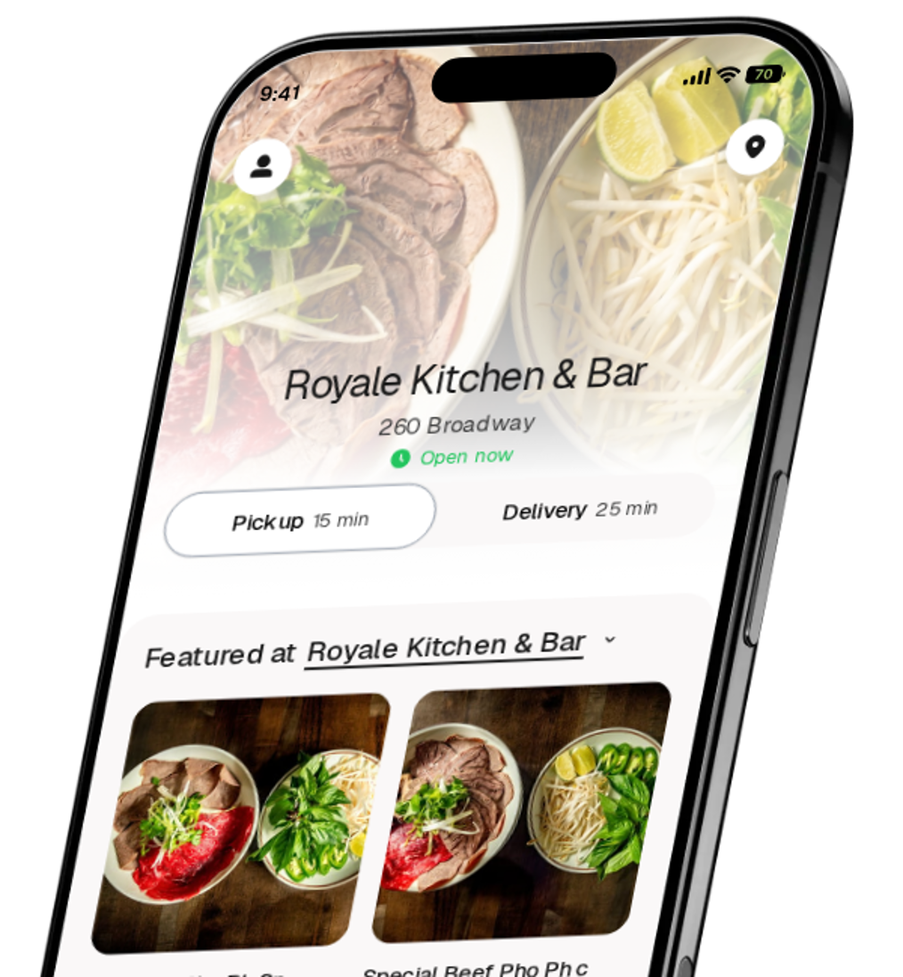 Royale Kitchen & Bar app preview